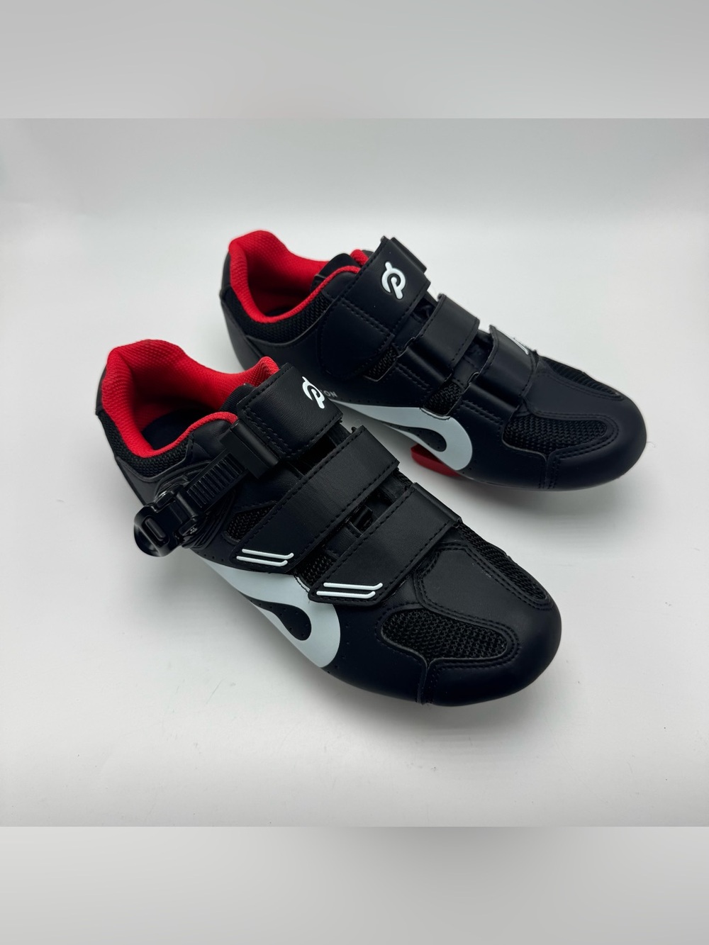 Peloton Cycling Shoes EU 40 Black Red Look Delta Cleats Indoor Spin Bike US 9